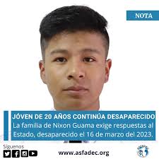 Hugo Hidalgo exige justicia para encontrar a su sobrino, joven de 20 años  desaparecido en 2023