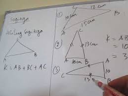 Dalam pelajaran matematika, kita diajarkan mengenai berbagai bangun datar. Keliling Segitiga Sebarang Segitiga Sama Kaki Dan Segitiga Sama Sisi Youtube