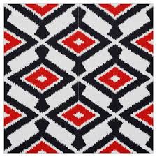 Black And White Fabric Pattern Ikat Pattern Dark Red Black And White Fabric Black And White Fabric Ikat Pattern Fabric