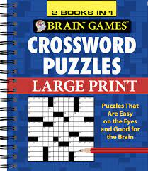 Themed crossword puzzles with a human touch. Brain Games 2 Books In 1 Crossword Puzzles Large Print Publications International Ltd Brain Games 9781450841047 Amazon Com Books