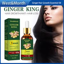 West Month Ginger King 1week Hair Growth Essence Oil Ginger Germinal Oil  Upgrade Formula Relieve Dandruff