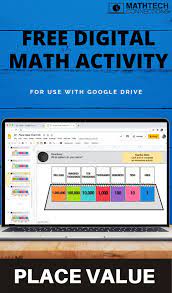 Free Place Value Chart For Google Slides Place Values Guided Math Groups Place Value Chart