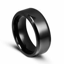 Ice City Ice City Men Women Titanium Steel Band Ring Comfort Fit Plain Engagement Wedding Black 9 Walmart Com In 2021 Titanium Steel Rings Steel Ring Rings For Men