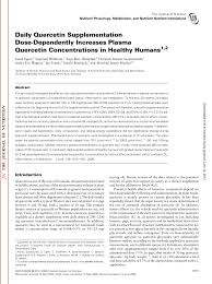 Die statistik veranschaulicht, wie hoch das interesse für die uni kiel unter studieninteressierten ist. Pdf Daily Quercetin Supplementation Dose Dependently Increases Plasma Quercetin Concentrations In Healthy Humans1