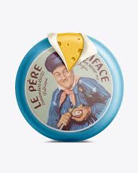 Download Cheese Wheel In Packaging Mockups On Yellow Images Object Mockups PSD Mockup Templates