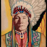 John Comes Again, three-quarter length portrait, right profile]