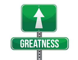 Greatness Road Sign Illustration Design Over A White Background Tasmeemme Com
