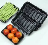 Disposable Pet Tray Transparent Plastic Supermarket Fresh Food Tray Fruit  and Vegetable Food Packaging Box