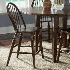 Liberty Furniture Cabin Fever Formal Dining Windsor Back Barstool In Bistro Brown Liberty Furniture Furniture Dining Chairs