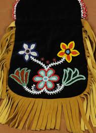 The ojibwe floral tattoo design were filled with a special symbolism for centuries, they could tell a lot about a person, his nature and mans personality. Floral Ojibwe Beaded Velvet Bag Northland Visions