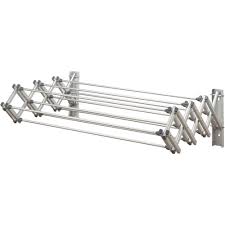 The contemporary design offers a clean, bright look, and the collapsible drying surface tucks away. Buy Woolite Aluminum Collapsible Wall Drying Rack Online In Vietnam 51882314
