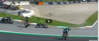 Maverick vinales ha evitato un terribile incidente con un gesto eroico al gp di stiria di. Valentino Rossi Vivo Per Miracolo Drammatico E Spettacolare Incidente In Austria Video Secolo D Italia