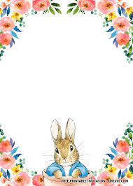 Our invitation templates for birthday invitations are all printable. Free Printable Twin Rabbit Flower Invitation Templates Download Hundreds Free Printable Birthday Invitation Templates