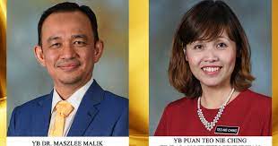 Walaupun menteri dan timbalan menteri dilantik adalah muka baharu yang tidak mempunyai pengalaman dalam mentadbir kerajaan pendidikan: Potret Rasmi Yb Dr Maszlee Malik Menteri Pendidikan Malaysia Dan Yb Puan Teo Nie Ching Timbalan Menteri Pendidikan Malaysia My E Koko
