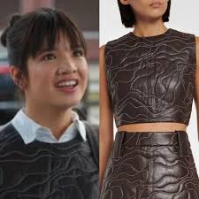 Prom Pact: Mandy Yang's Patterned Crop Top