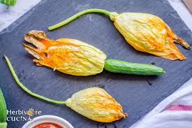 Chickpea flour and carom seeds are essential ingredients that make the pakoras visually appealing and appetizing. Herbivore Cucina Zucchini