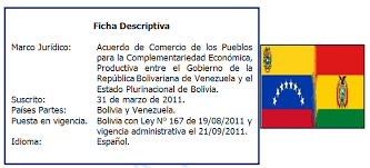 En el regreso de las eliminatorias de la conmebol rumbo al mundial de qatar 2022 tras más de seis meses sin actividad, la selección de bolivia se impuso con autoridad frente a venezuela en la paz. Acuerdo De Comercio De La Republica Bolivariana De Venezuela Y Bolivia Aduana Nacional