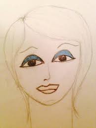 my first attempts at drawing faces