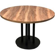 Ø 40 cm, hauteur 8 cm. Plateau De Table Bois Rond Tropic Coffee Meuble Professionnel