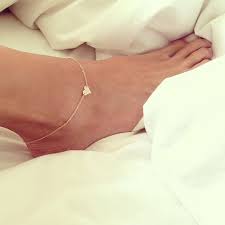 Super Sweet Anklet Heart Anklet Gold Heart Anklet Jpg Moda Taki Halhal Taki