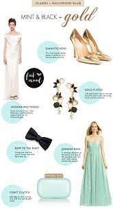 Mint Black Wedding Colors Palette Mint Black White Wedding