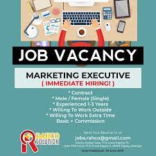 Suggestions will appear below the field as you type. Messrs Rosenida Azlina Hafidz Co Vacancy Marketing Executive Job Description 1 Proactive And Independently Able To Work Well As A Team Or Independently 2 Implement Marketing Plans And Executing Strategies