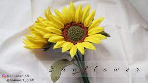 S Nuraeni Vilt Zonnebloemen Diy Felt Flowers Step By Step Felt Flowers Patterns Felt Flowers Felt Flowers Diy