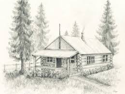 In the cool, wooded mountains of the south, each log cabin has a rich history and a unique personality. Log Cabin Pencil Drawing Pencil Sketches Of Cabins Landscape Pencil Drawings Landscape Drawings Cool Landscapes