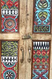 Handmade Ceramic Tile And Mosaic Framed By Repurposed Vintage Indian Teak Shutter Set Ready To Ship Ready To Hang Horizontal Or Vertical Tile Wall Art Handmade Ceramic Tiles Mosaic Wall Art