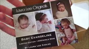 Mini bebe 5cm silicona de platino esculpido por ros johnson. Reborn Baby Girl Unboxing Box Opening Evangeline By Laura Lee Eagles Youtube