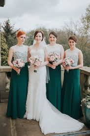 1930 S And 1940 S Inspired Bridal And North Yorkshire Country House Elegance Emerald Green Bridesmaid Dresses Wedding Bridesmaid Dresses Green Bridesmaid Dresses