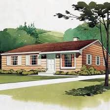 The vintage mid century style gives the white wall a funky personality. 84 Original Retro Midcentury House Plans That You Can Still Buy Today