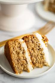 Garnish this banana cake with fresh banana slices and chopped walnuts. Small Banana Cake Baking Mischief