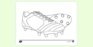 Coloring pages of soccer shoes. Free Football Shoes Colouring Page Twinkl