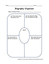 Beginner Biography Sample For Students Pdf Introducing 2nd Grade Students To Research Biography Graphic Organizer Second Grade Writing Teaching Writing
