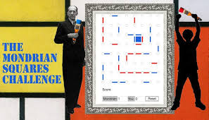 Challenge Piet Mondrian To A Classic Game Of Dots And Try To Paint The Most Squares On His Canvas Click Through To Pla Art Games For Kids Dots Game Game Art