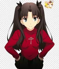 A young amateur magician unknowingly enters a tournament that is fought to the death. Rin TÅsaka Fate Stay Night Archer Rendering Stary Night Black Hair Fictional Character Girl Png Pngwing