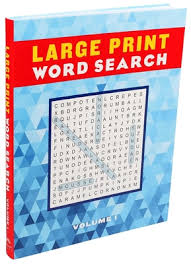 Math crossword puzzle # 3 associative property: Large Print Word Search Volume 1 Large Print Puzzle Books 1 Brookline Booksmith