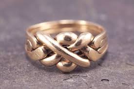 20 pieces of sidewalk chalk march 7: High Quality Vintage 9k Gold 4 Band Puzzle Ring Sz 8 25 Etsy Puzzle Ring Rings Gold