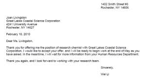 Knowing how to formulate the job offer acceptance email or paper letter is vital. Thank You Letter Learn Science At Scitable