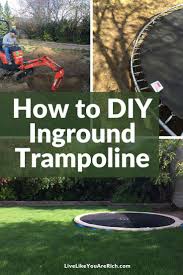 Check spelling or type a new query. How To Install An Inground Trampoline