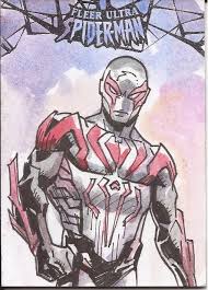 Want to discover art related to spiderman2099? Fusm 2017 Spider Man 2099 White Costume By Fabian Quintero In Stefano Fiskio S Sketch Cards Sketchagraphs Comic Art Gallery Room