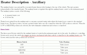 Any advice and/or pictures of it would be appreciated. 1997 4 3 Astro Van I Have No Heat To The Rear Heater Is There A Valve To Control This Either By Vacuum Or Electric And