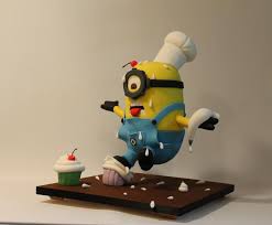 Anti Gravity Cake 3d Minion Falling Anti Gravity Cake Gravity Cake Cake Frame