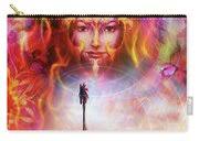 Goddess Woman with bird, and oriental ornamental mandala and color  background. Original painting collage. Eye contact. #1 Painting by Jozef  Klopacka