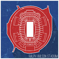 Buffalo Bills Ralph Wilson Stadium Seating Map Poster 24