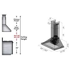 Maybe you would like to learn more about one of these? Zline Convertible Vent Wall Mount Range Hood In Black Stainless Steel Bskbn