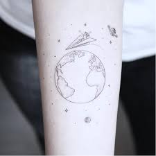 Nasa temporary tattoo of the planet earth in full color! Depictions Of Our Beautiful Planet Earth Day Tattoos Tattoodo