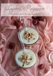 Lychee Payasam Litchi Kheer Litchi Rice Pudding Easy Dessert Recipe Elephants And The Coconut Trees