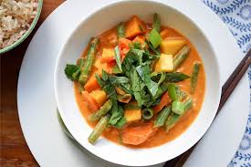 sweet potato mango red thai curry recipe elle republic rezept rezepte vollwerternahrung rezepte susskartoffel